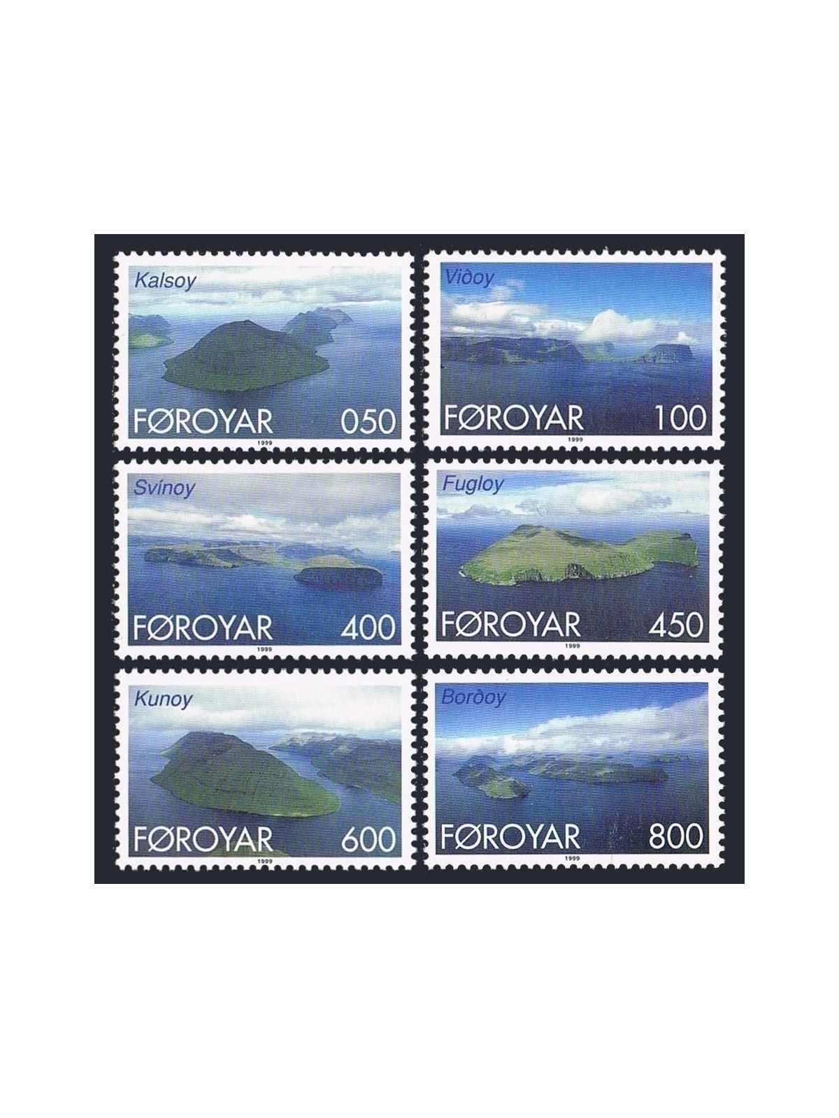 FAROERS 1999 Ordinary Series, Northern Islands 6v MNH**