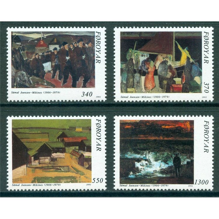 FAROERS 1991 Samal Joensen Mikines 4v MNH**
