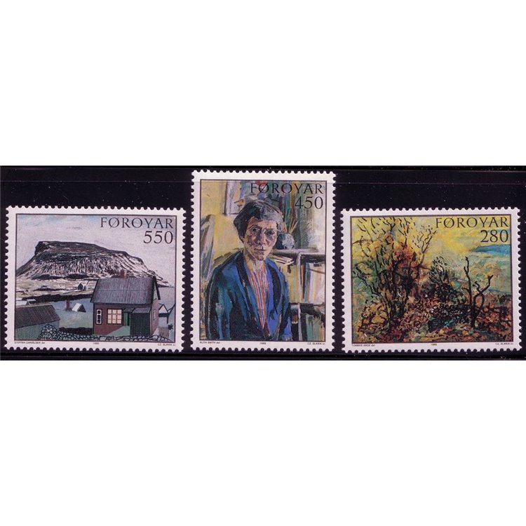 FAEROER 1985 Arte nelle Faroe 3v MNH**