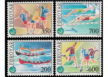 FAROERS 1989 Sports Games 4v MNH**