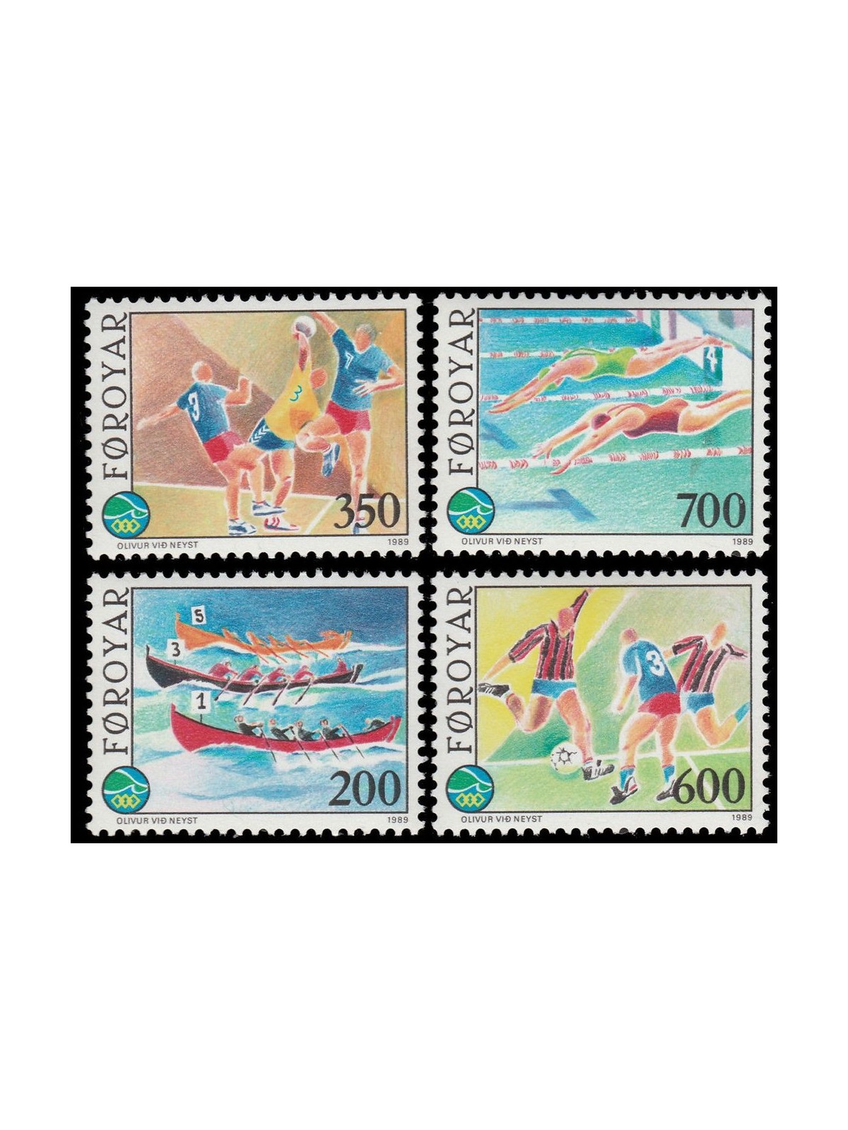 FAROERS 1989 Sports Games 4v MNH**