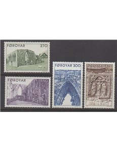 FAEROER 1988 Rovine della Chiesa di Kirkjubor 4v MNH**