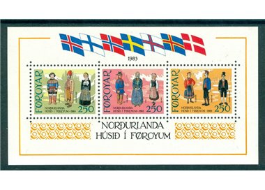 FAROE ISLANDS 1983 House of the North, costumes 1 s/s MNH**