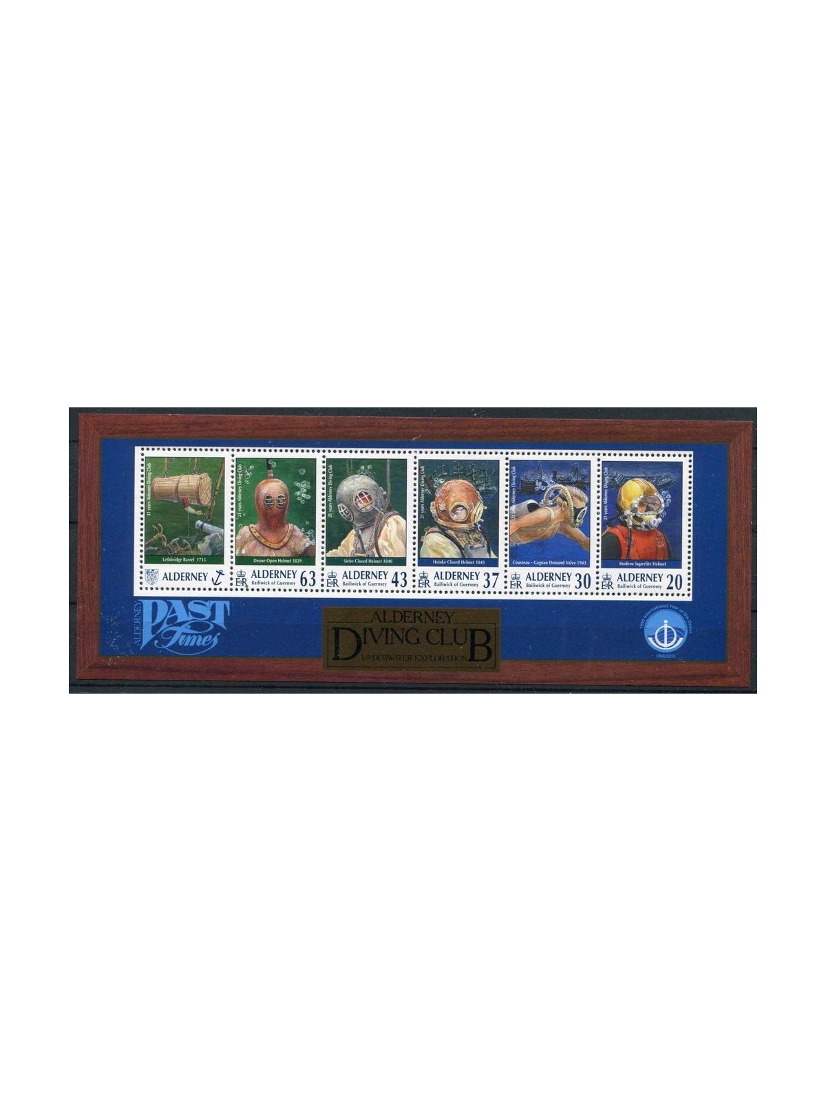 ALDERNEY 1998 Hobbies, Underwater Exploration 1 s/s MNH**
