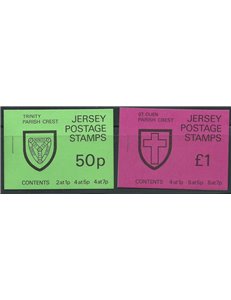 JERSEY 1976 Ordinary series, coats of arms and views 2 booklet MNH**