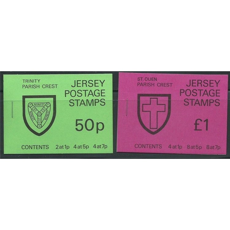 JERSEY 1976 Ordinary series, coats of arms and views 2 booklet MNH**
