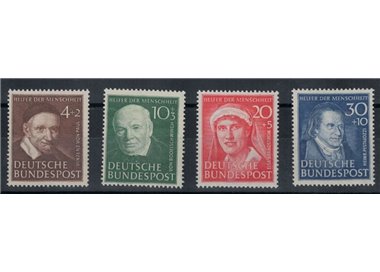 GERMANIA BRD 1951 Beneficenza, personaggi famosi 4v MNH**