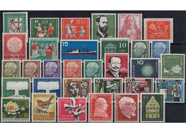 GERMANIA BRD 1957 Annata completa 32v MNH**