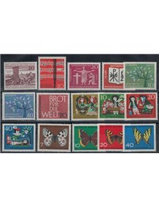 GERMANY FRG 1962 Complete year 15v MNH**
