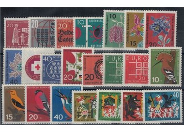 GERMANIA BRD 1963 Annata completa 22v MNH**