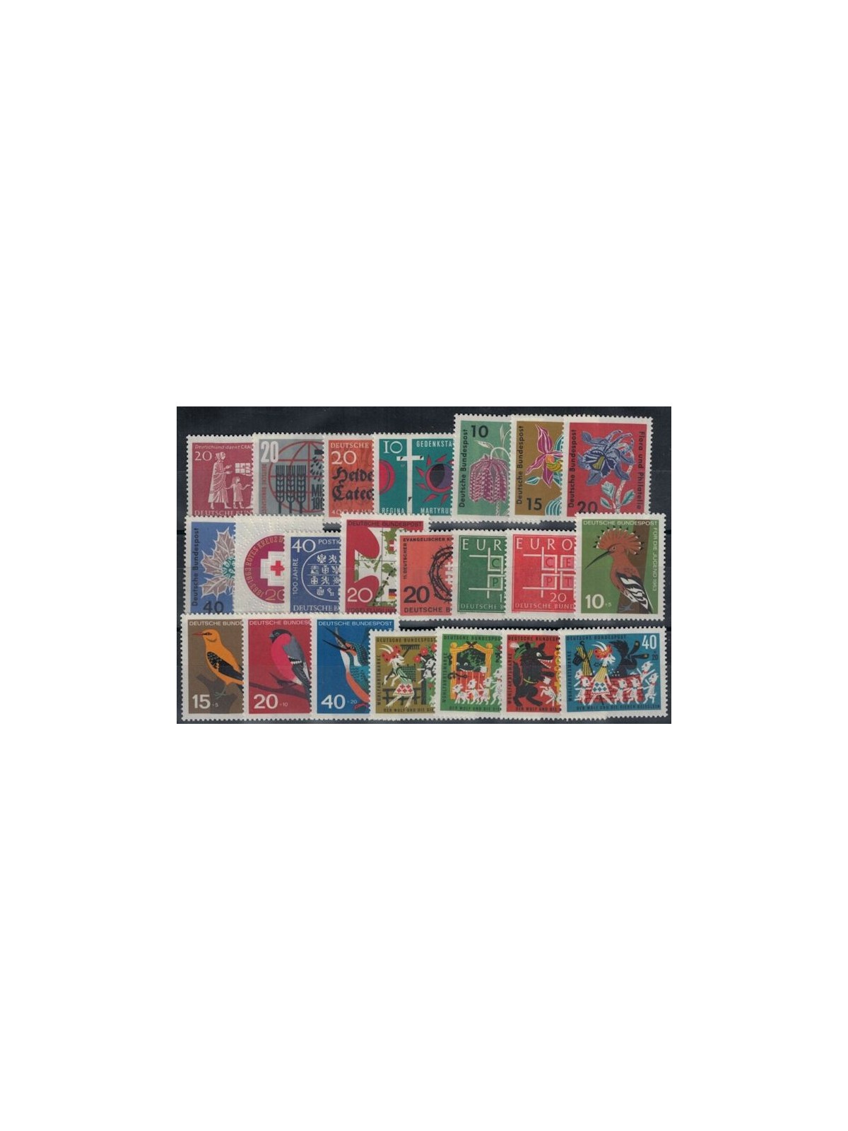 GERMANY FRG 1963 Complete year 22v MNH**