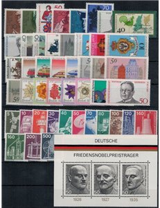 GERMANIA BRD 1975 Annata completa 46v + 1 BF MNH**