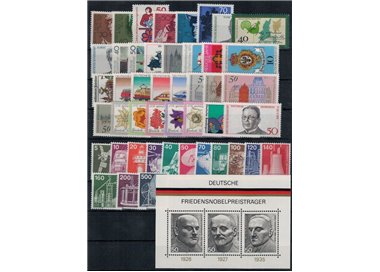 GERMANY BRD 1975 Complete year 46v + 1 s/s MNH**