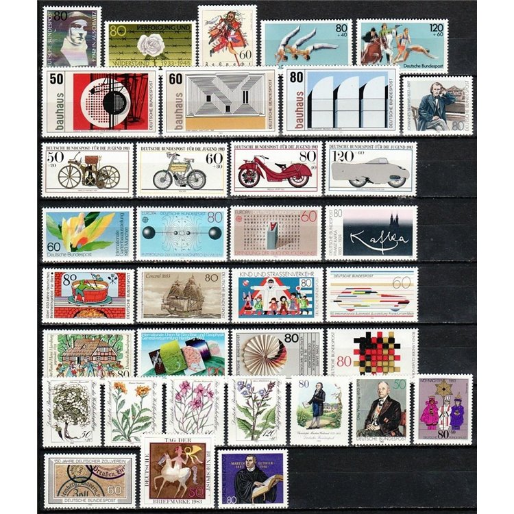 GERMANY FRG 1983 Complete year 35v MNH**
