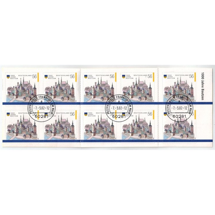 GERMANY FRG 2002 Millennium of the city of Bautzen 1 booklet used apg