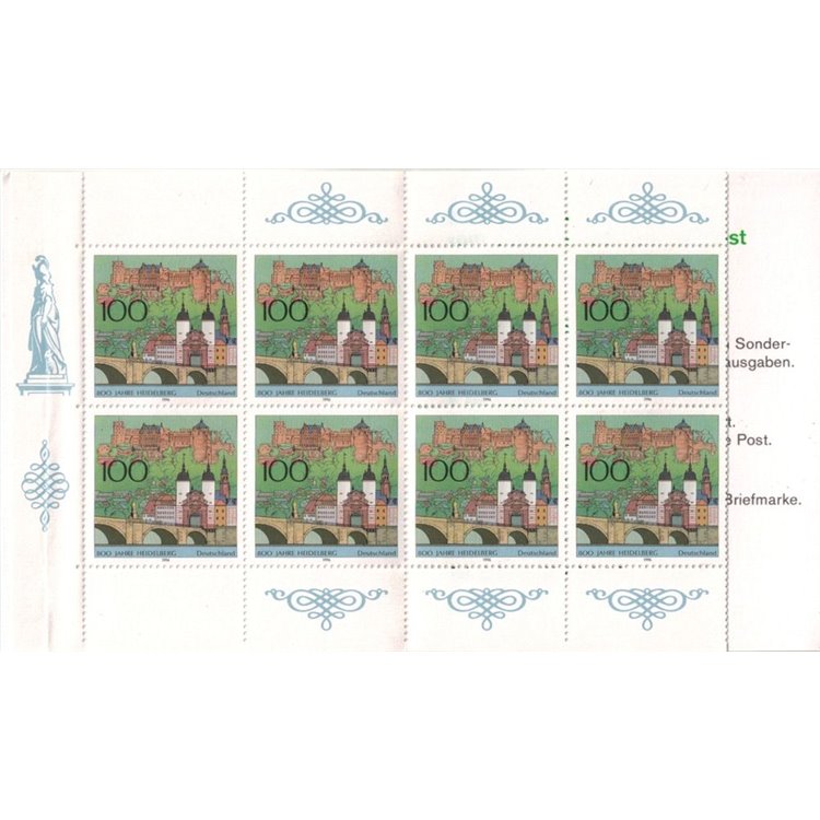 GERMANY BRD 1996 City of Heidelberg booklet MNH**