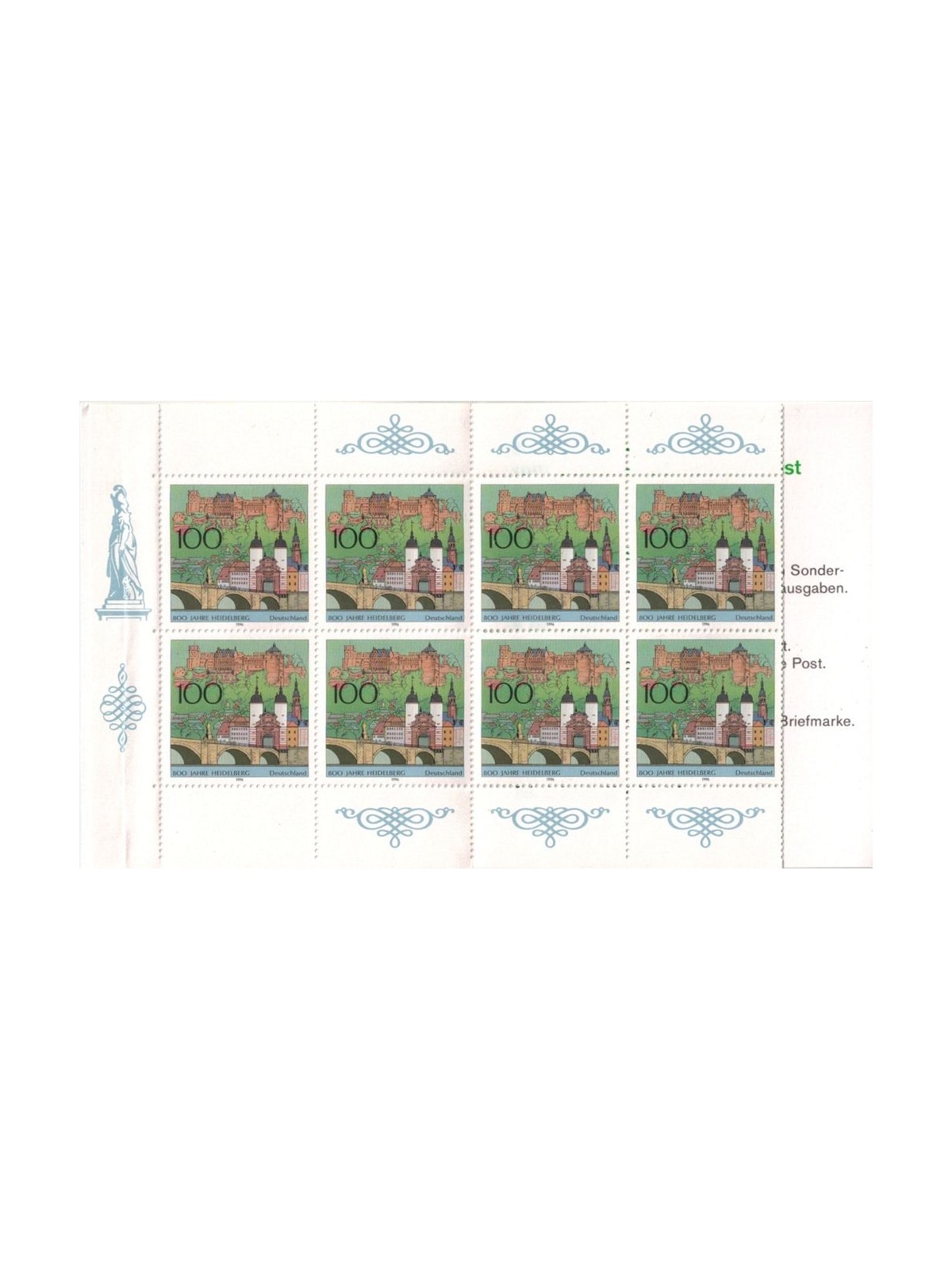 GERMANY BRD 1996 City of Heidelberg booklet MNH**