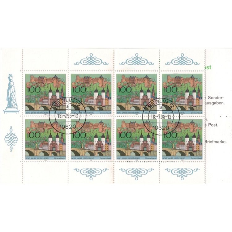 GERMANY BRD 1996 City of Heidelberg booklet used apg