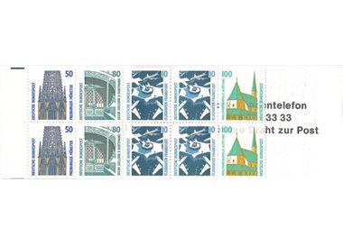 GERMANIA BRD 1996 Monumenti celebri, serie ordinaria 1 LB MNH**