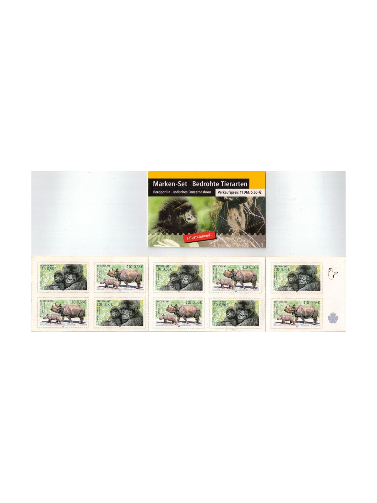 GERMANY BRD 2001 Endangered Animals 1 booklet MNH**