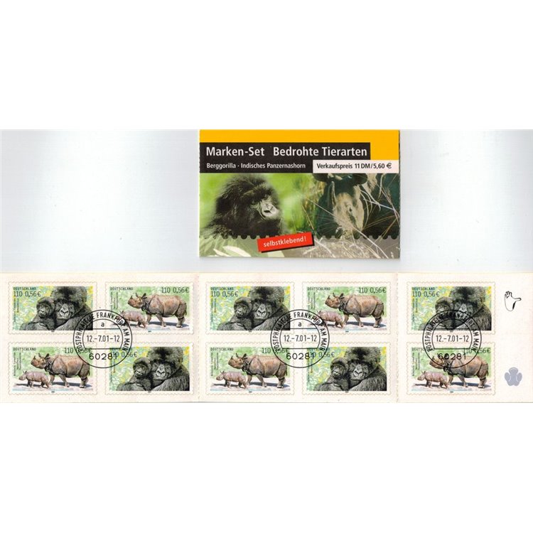 GERMANY BRD 2001 Endangered Animals 1 booklet us apg