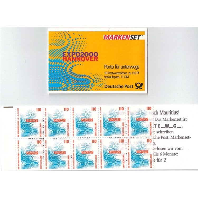 GERMANY BRD 1999 Expo 2000 Hannover (MH 39) booklet MNH**