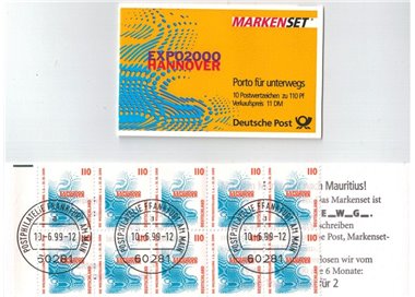 GERMANY BRD 1999 Expo 2000 Hannover (MH 39) booklet us apg