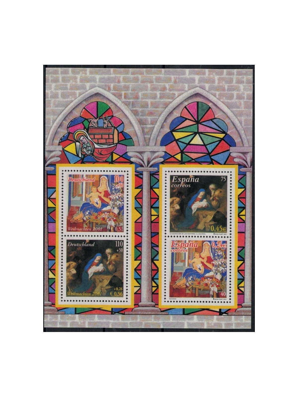 GERMANY BRD 2001 Christmas 1 s/s MNH**