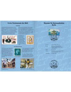 GERMANIA BRD 2002 Museo per la comunicazione, scheda commemorativa Mi N° 2276