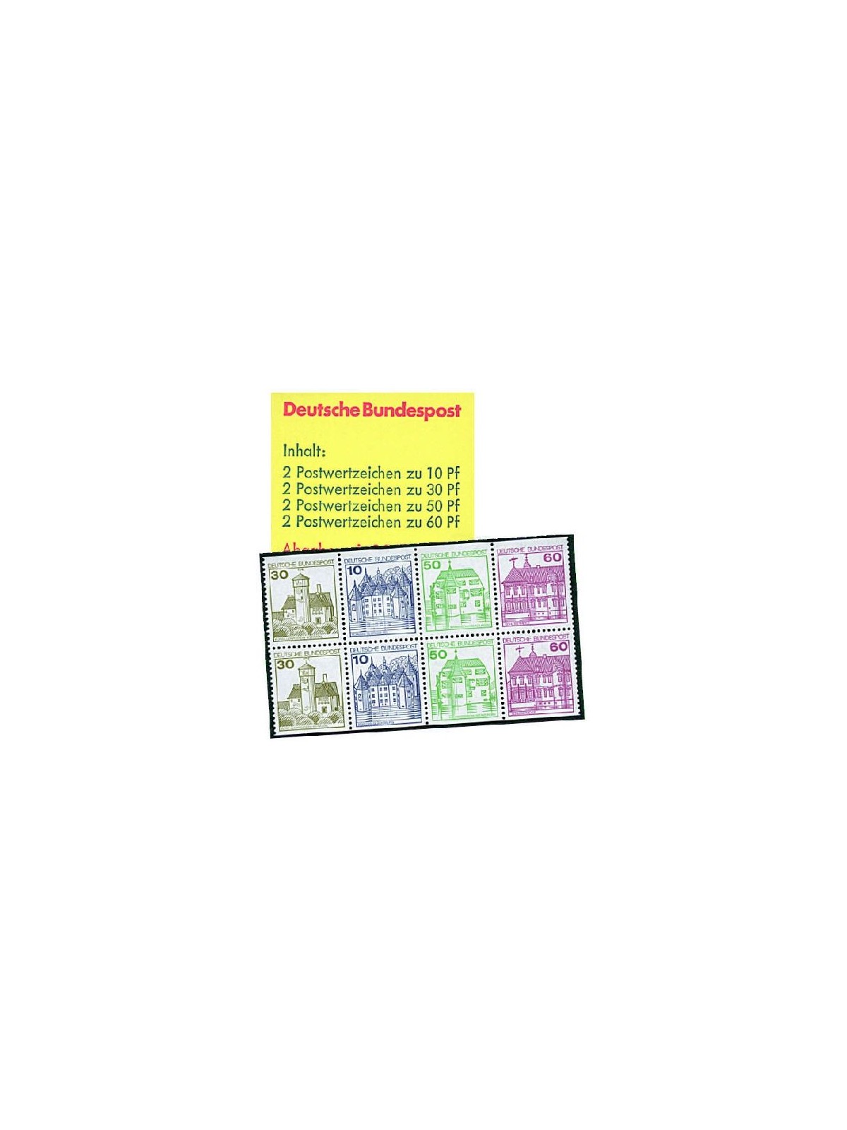 GERMANY BRD 1980 Castles and residences 1 booklet MNH** 23 A