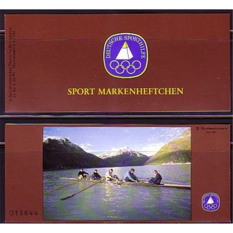 GERMANY FRG 1981 Support for sport booklet MNH**
