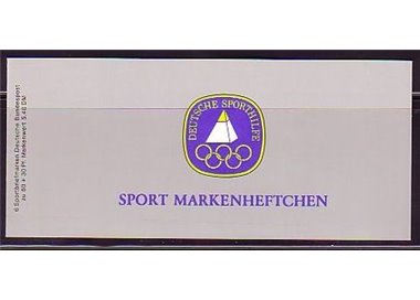 GERMANY BRD 1982 Support for sport 1 booklet MNH**
