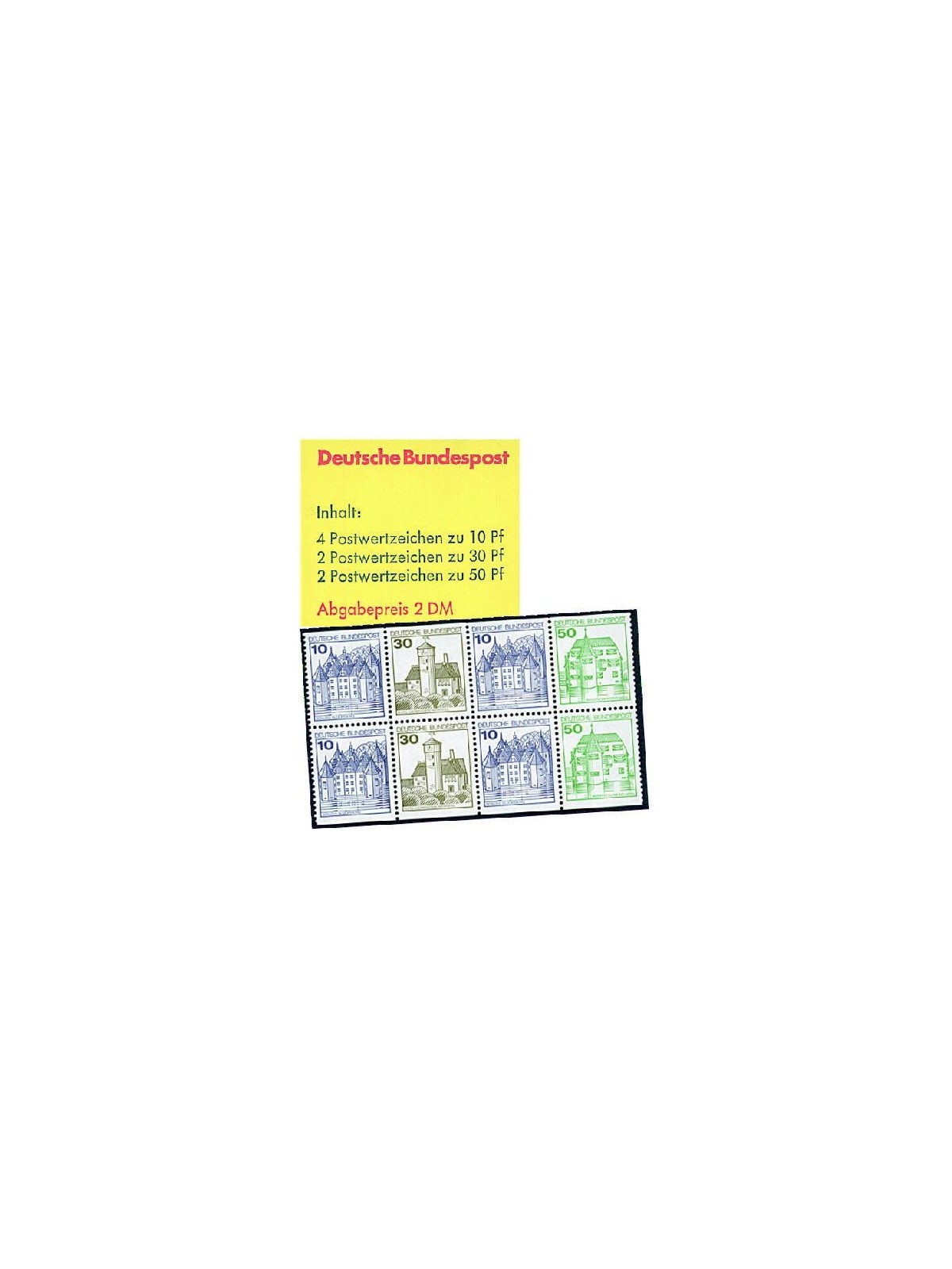 GERMANY BRD 1980 Castles and residences 1 booklet MNH** 22 AA