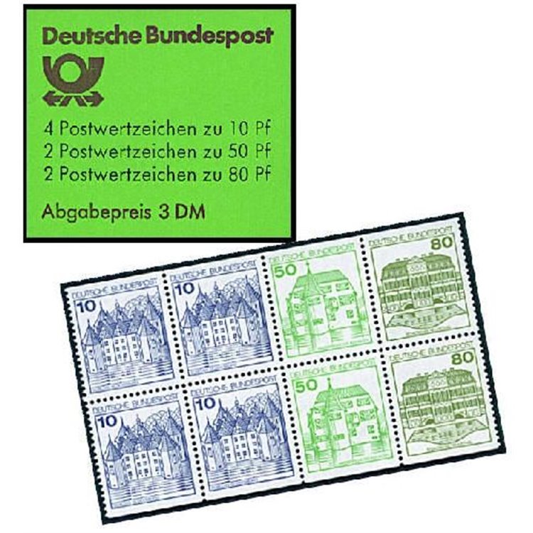 GERMANY BRD 1982 Castles and residences 1 booklet MNH** 24 F