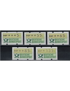 GERMANY FRG 1982 Complete Series Automatic 5v MNH**