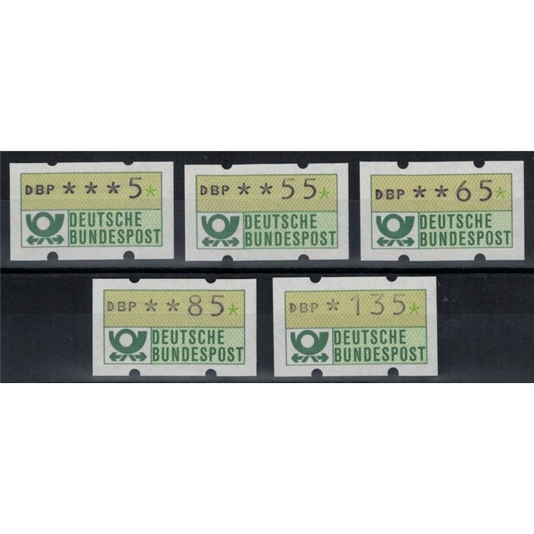 GERMANIA BRD 1982 Serie Completa Automatici 5v MNH**