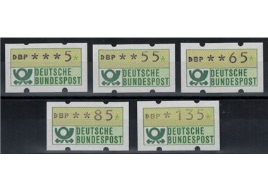 GERMANY FRG 1982 Complete Series Automatic 5v MNH**