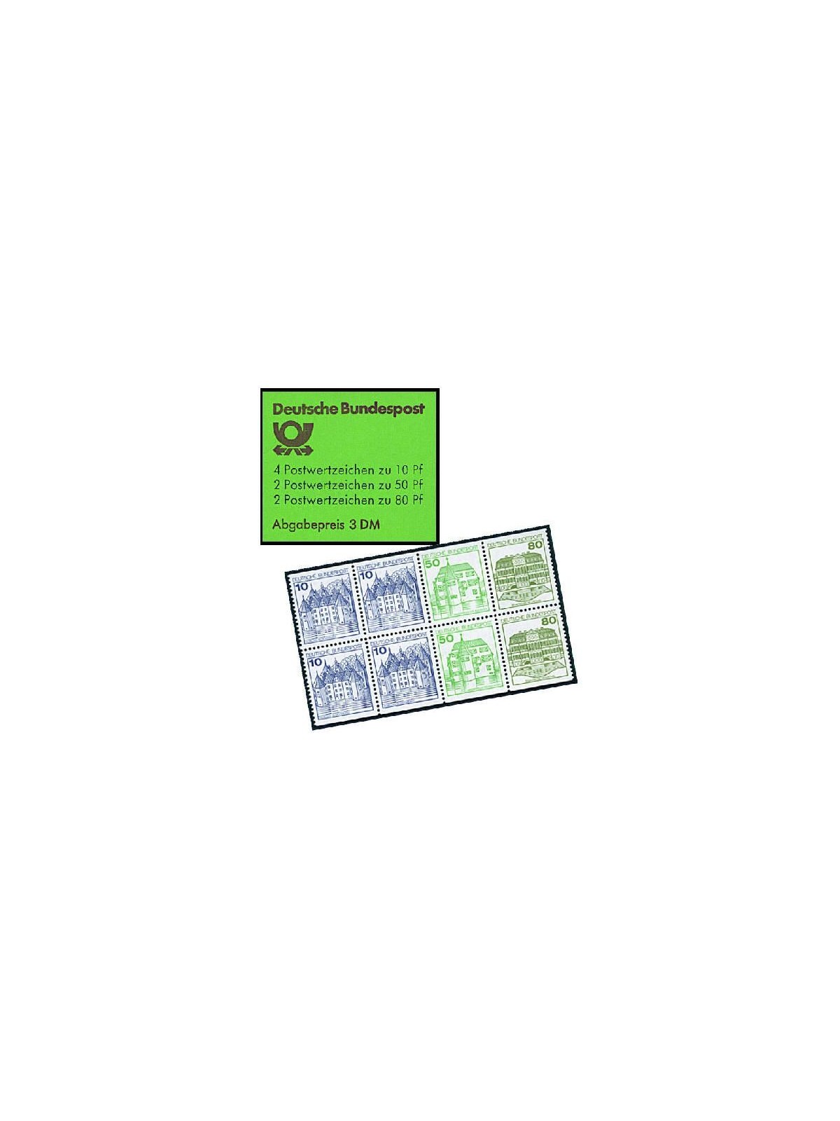 GERMANY BRD 1982 Castles and residences 1 booklet MNH** 24 H