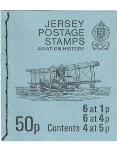 JERSEY 1975 Aviation History 50p 1 booklet MNH**