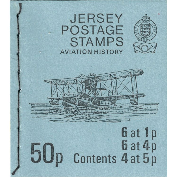 JERSEY 1975 Aviation History 50p 1 booklet MNH**