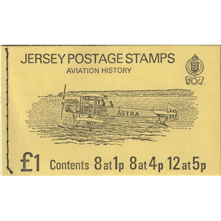 JERSEY 1975 Aviation History 1£ 1 booklet MNH**