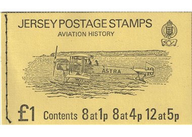 JERSEY 1975 Aviation History 1£ 1 booklet MNH**