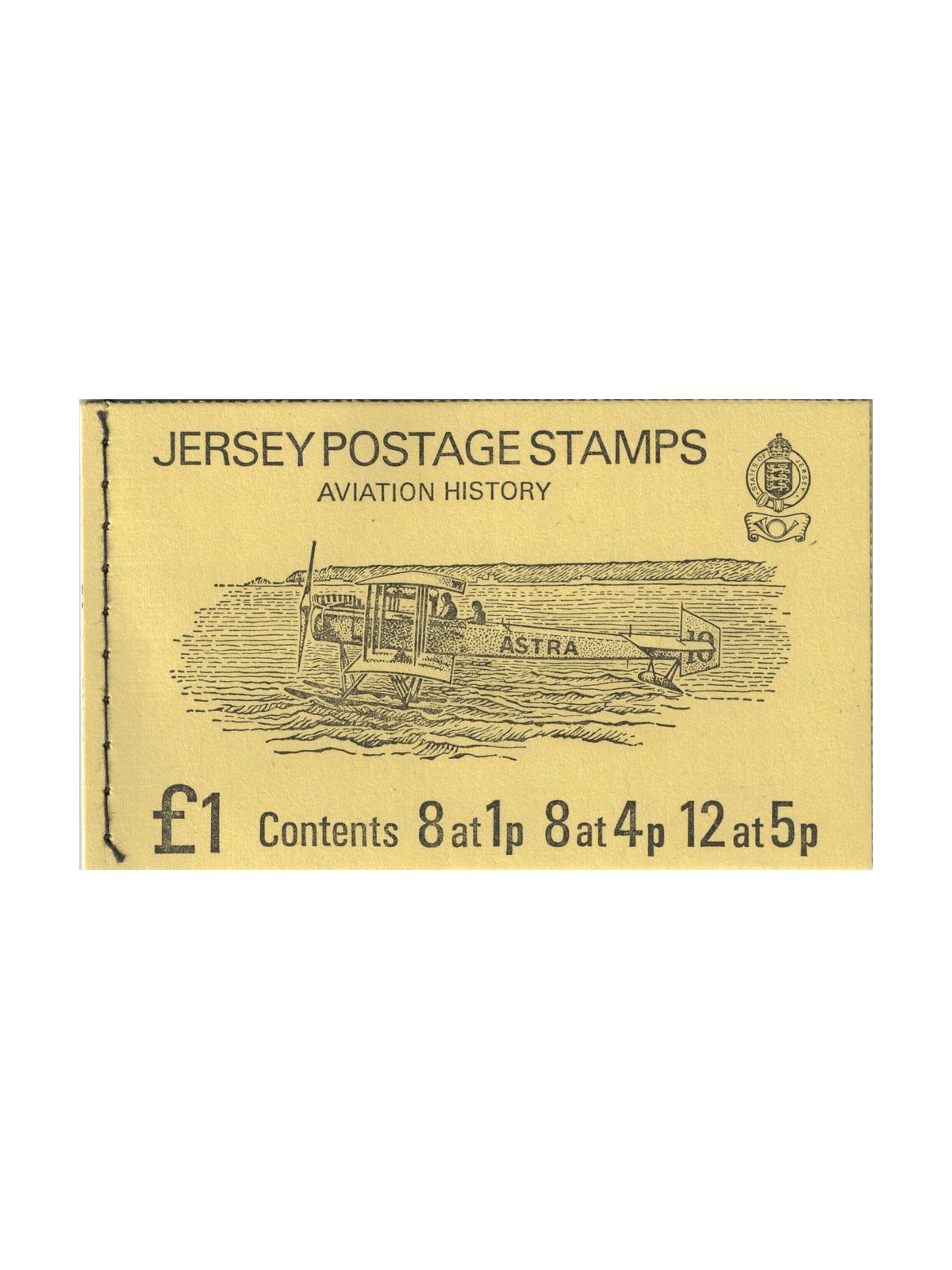 JERSEY 1975 Aviation History 1£ 1 booklet MNH**
