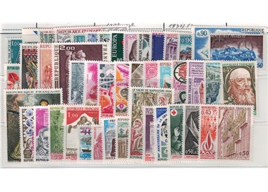 FRANCE 1973 Complete Year 46v MNH**