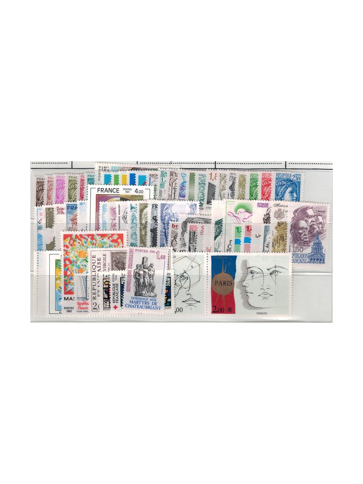 FRANCIA 1981 Annata completa 60v MNH**