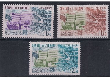 FRANCE 1981 Service (Council of Europe) 3v MNH**