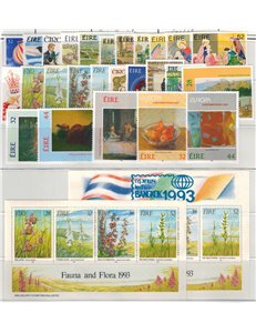 IRELAND 1993 Complete Year 26v + 2 s/s MNH**