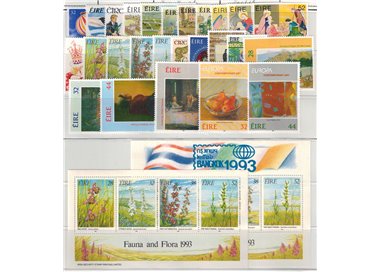 IRLANDA 1993 Annata completa 26v + 2 BF MNH**