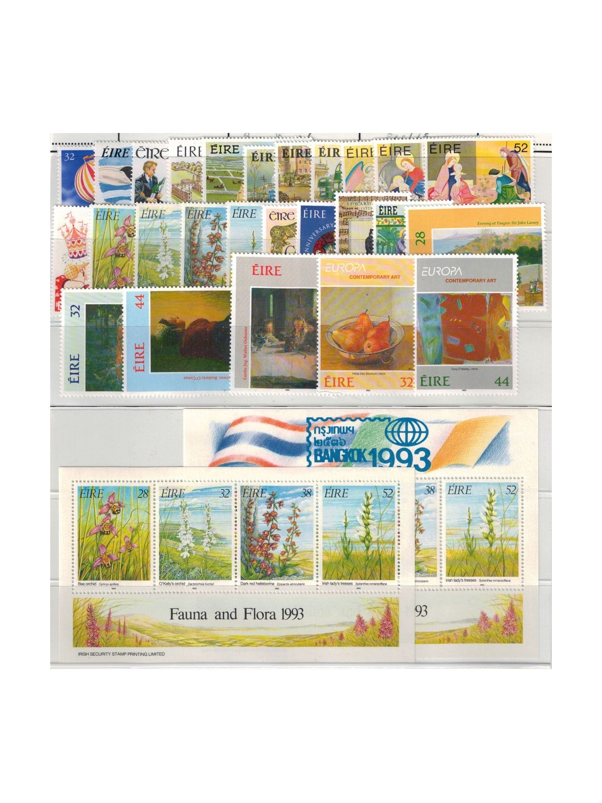 IRELAND 1993 Complete Year 26v + 2 s/s MNH**