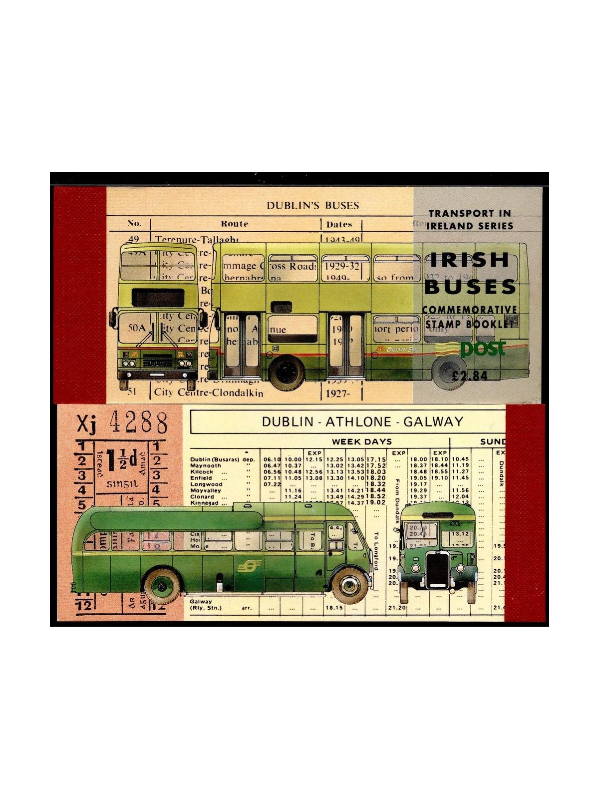 IRELAND 1993 Irish Transport, Buses 1 booklet MNH**